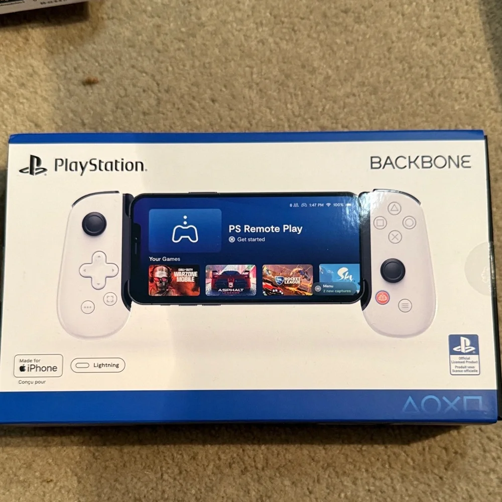 Sony Backbone White Gaming Controller for iPhone Lightening Edition